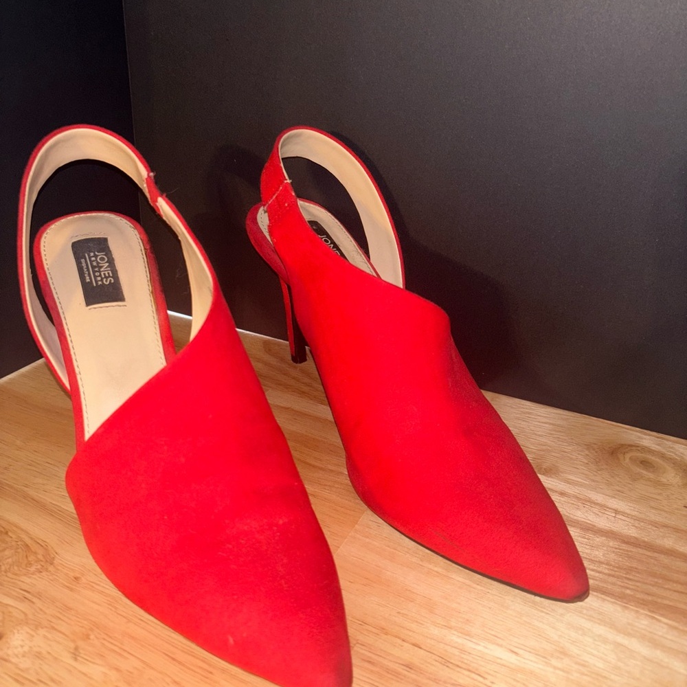 Jones New York Vibrant Red Slingback Heels
